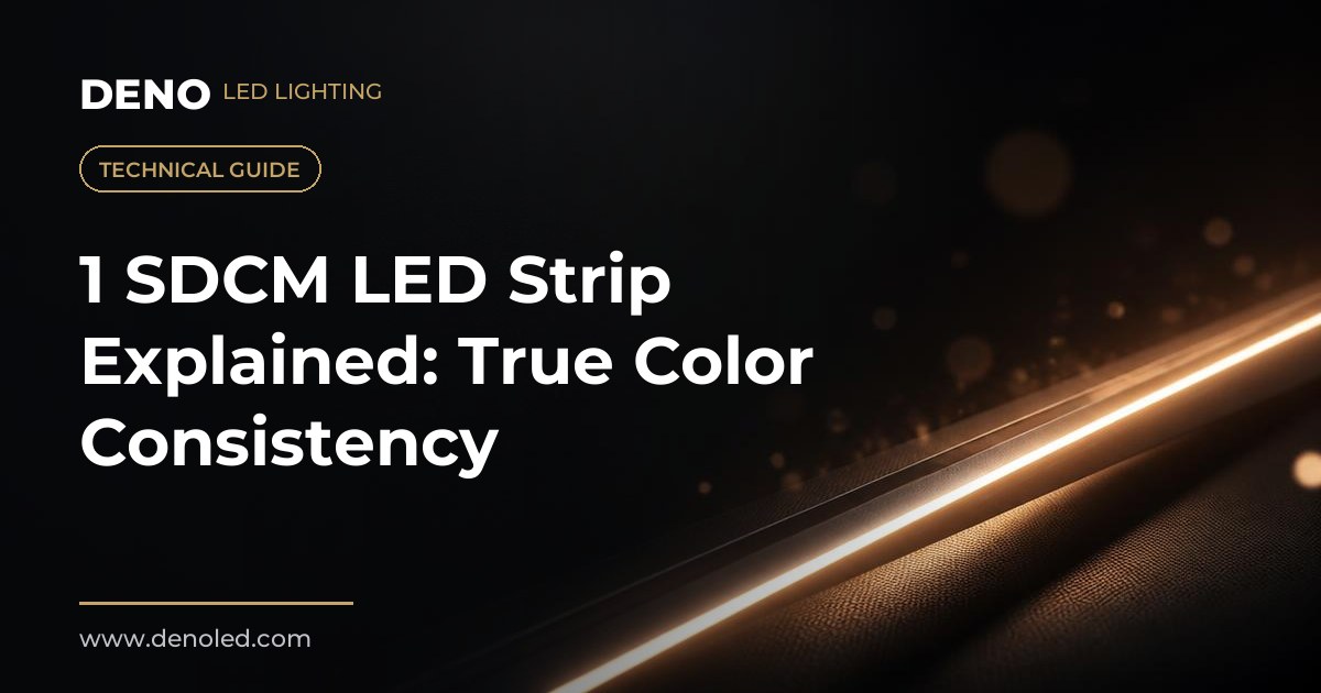 1 SDCM LED Strip Explained: True Color Consistency