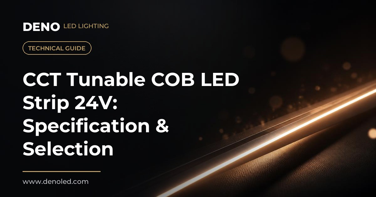 CCT Tunable COB LED Strip 24V: Specification & Selection