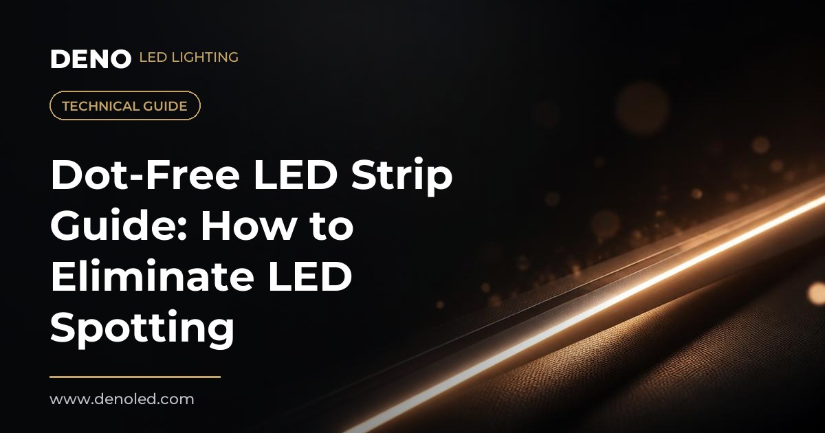 Dot-Free LED Strip Guide: How to Eliminate LED Spotting