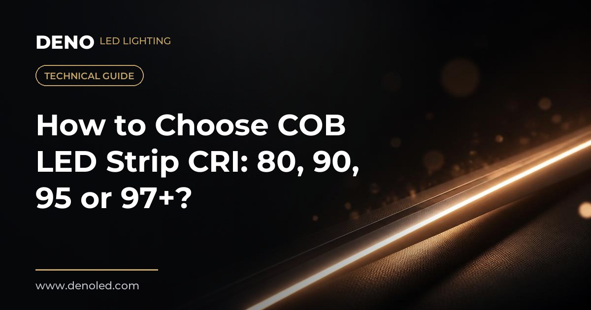 How to Choose COB LED Strip CRI: 80, 90, 95 or 97+?