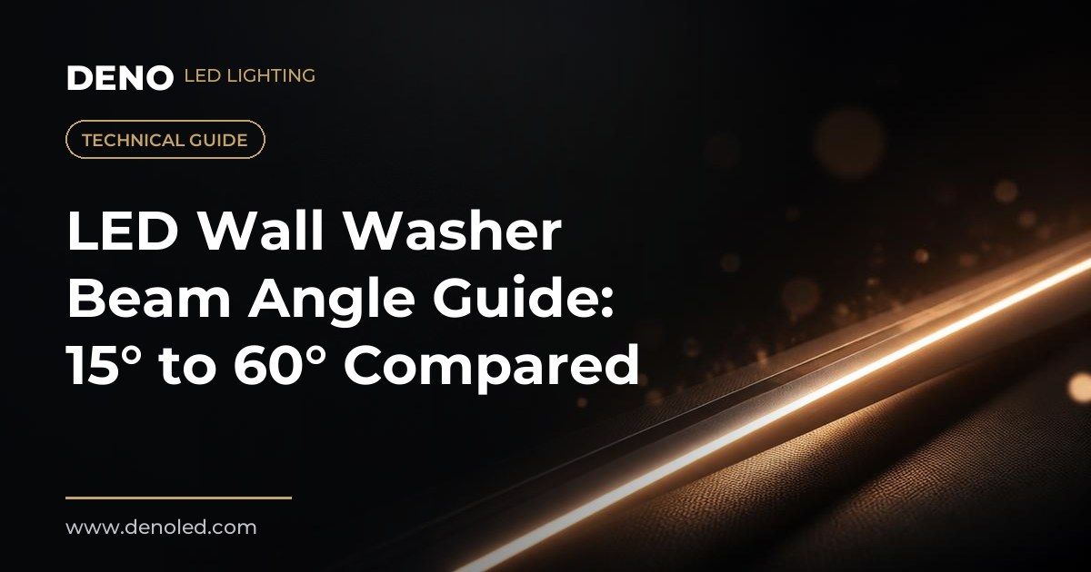 LED Wall Washer Beam Angle Guide: 15° to 60° Compared