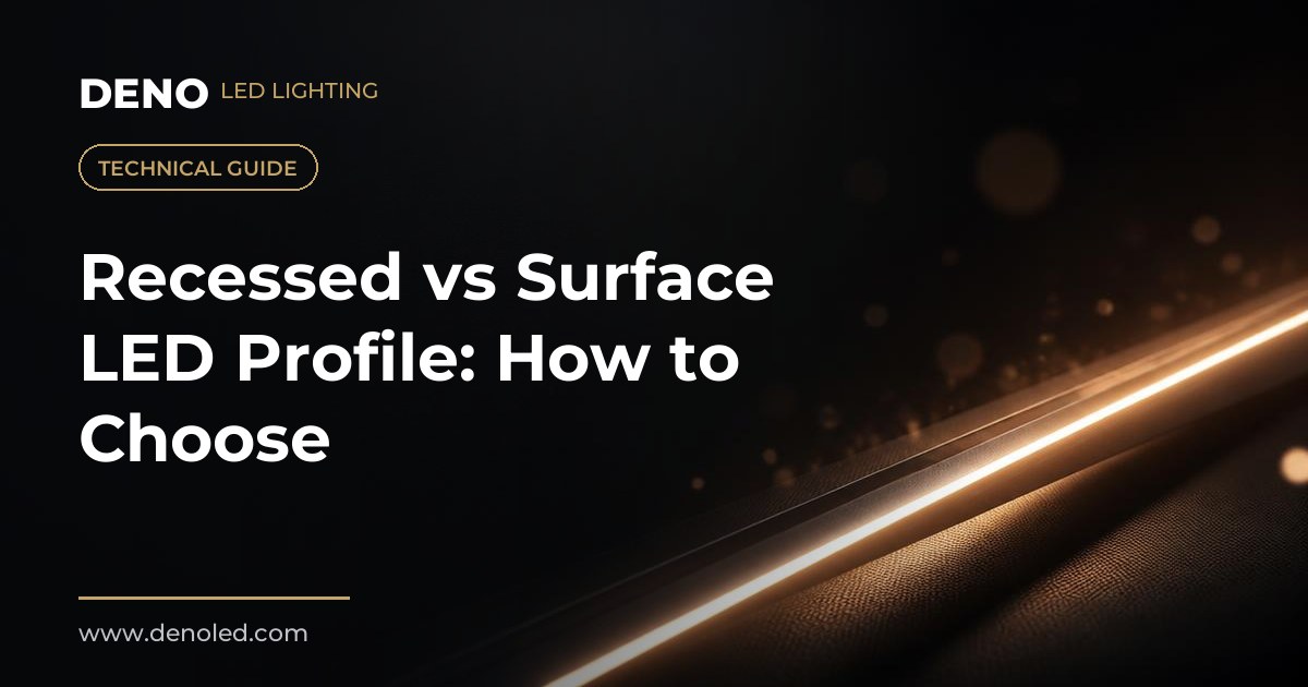 Recessed vs Surface LED Profile: How to Choose