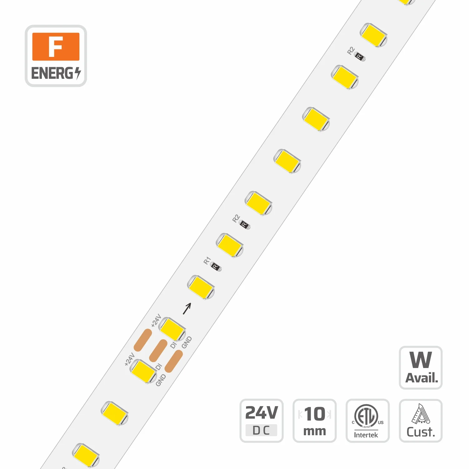 10mm | 24V | 120LEDs | 125cut | #10474 | 2835 Chasing Flow LED Strip Light