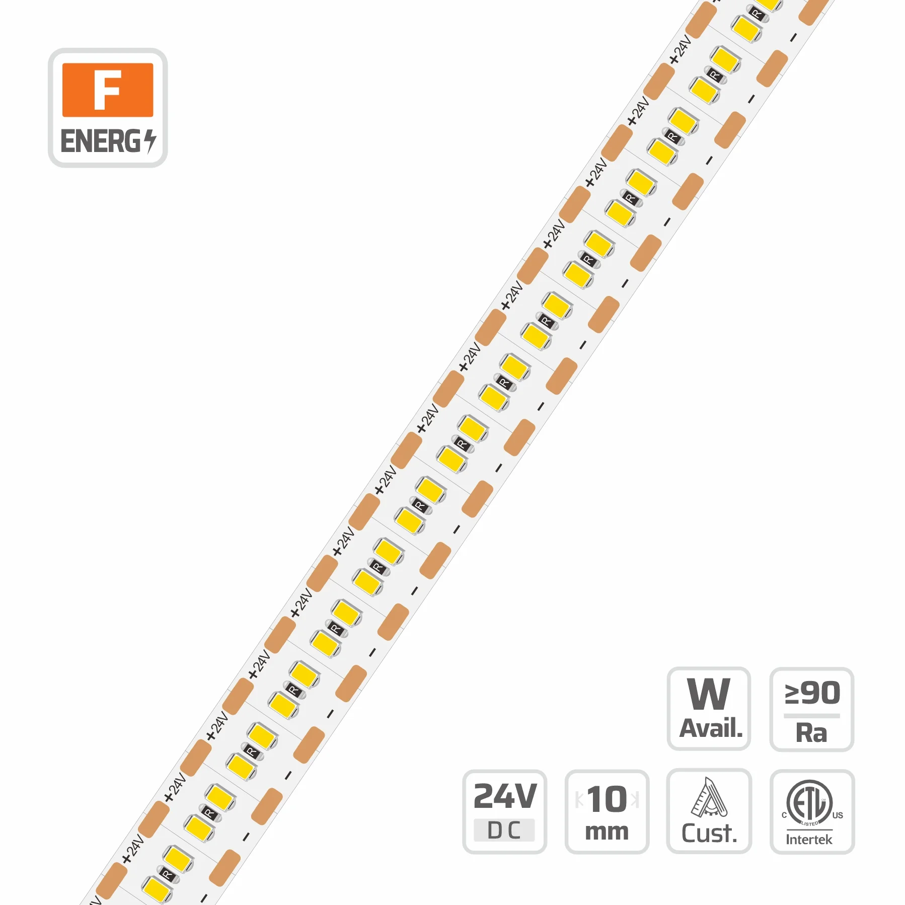 10mm | 24V | 300LEDs | 6.667mm/cut | #14158-N | 2216 Ultra-high density mini cutting LED strip light