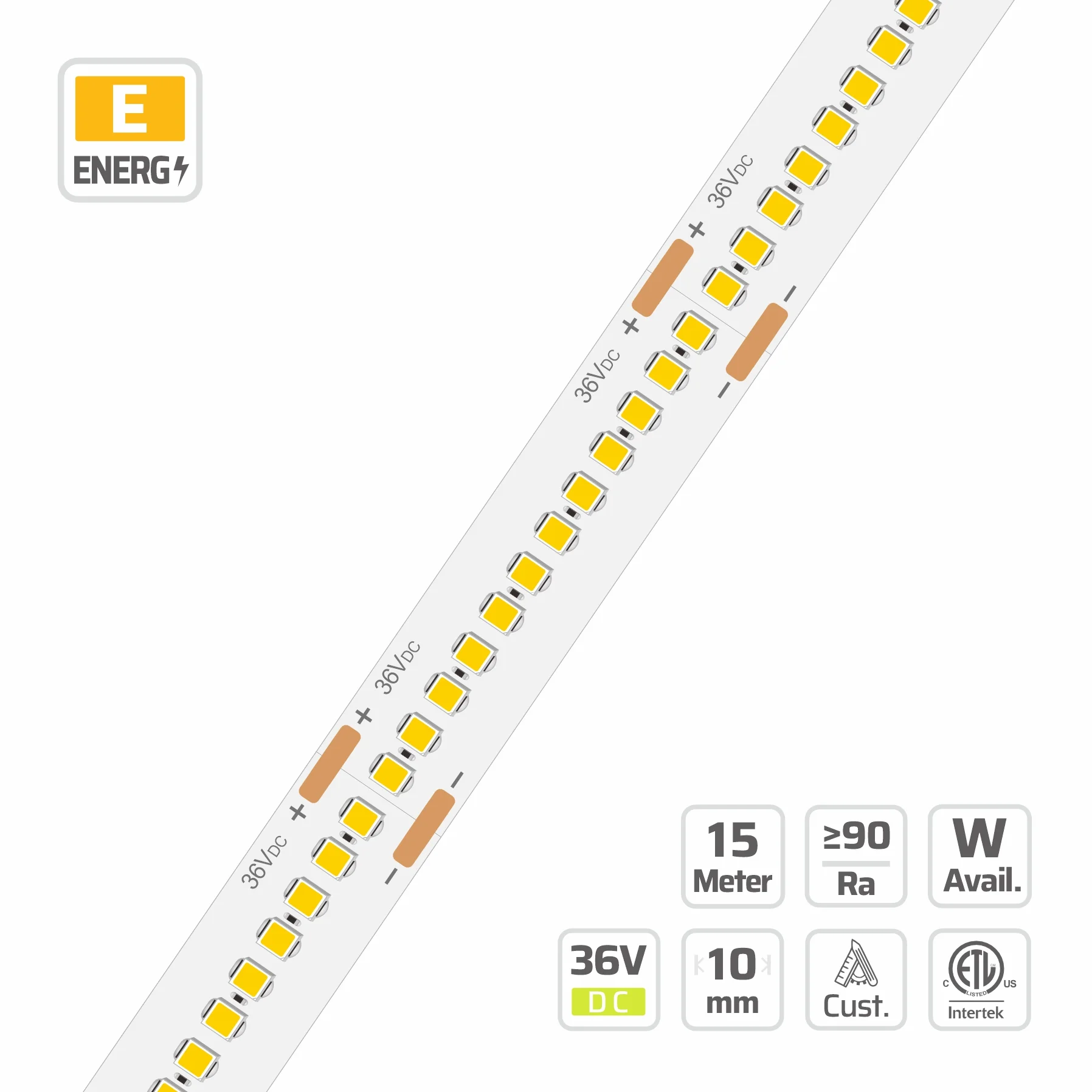 10mm | 36V | 312LEDs | 38.462cut | #15079-N | 2216 High output LEDs Series