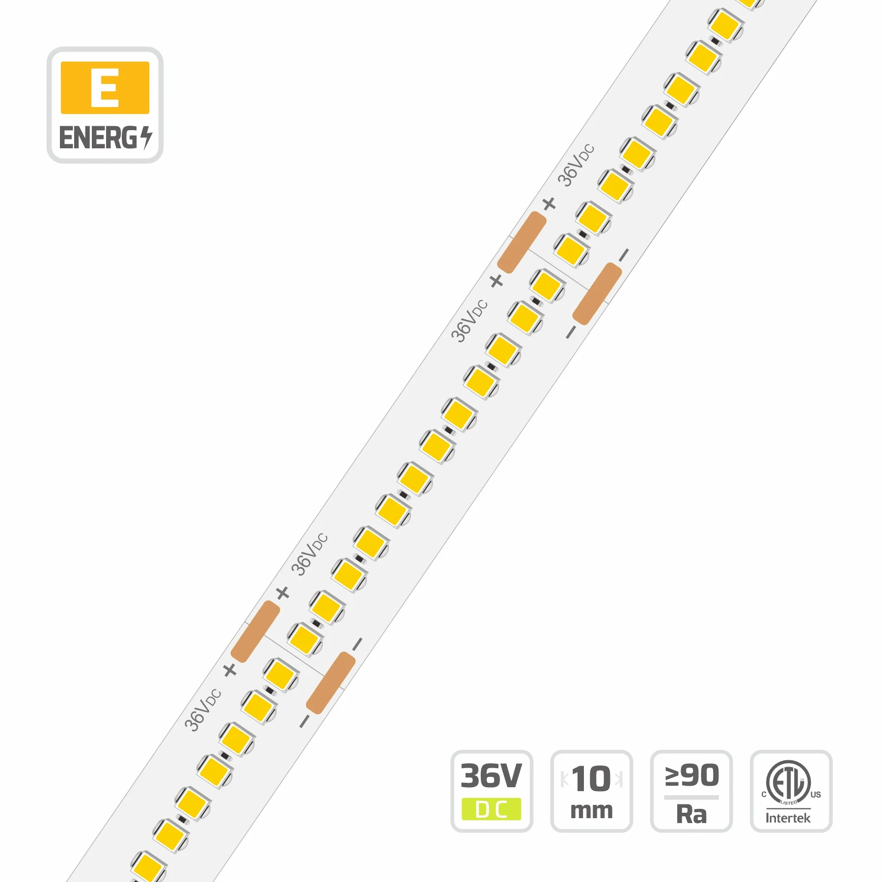 10mm | 36V | 312LEDs | 38.46mm/cut | #15098-N | 2216 High-Density LED Strip Light