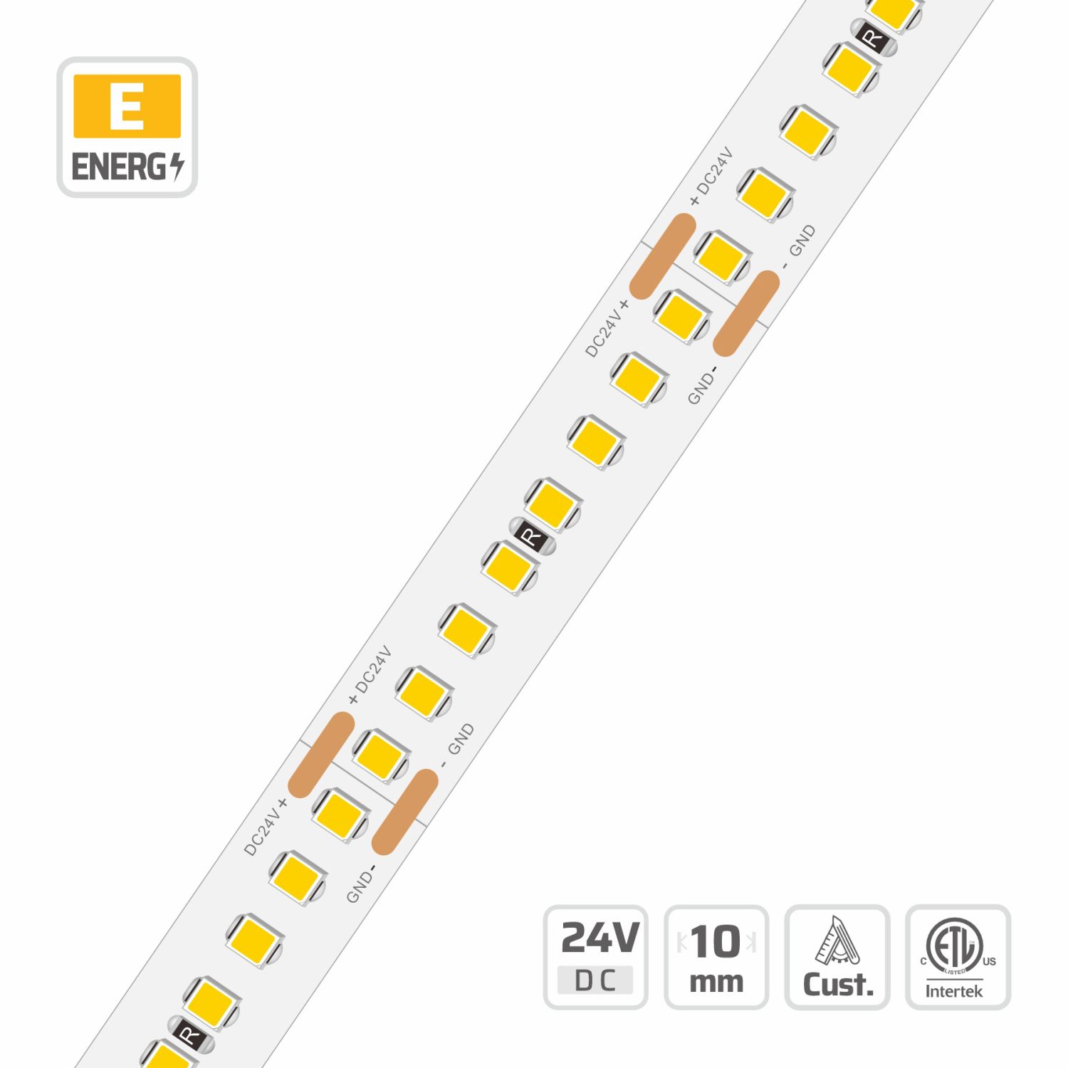 8mm | 24V | 256LEDs | 31.25cut | #11153-N | 2216 Ultra-Dense Micro SMD LED Strip Lights