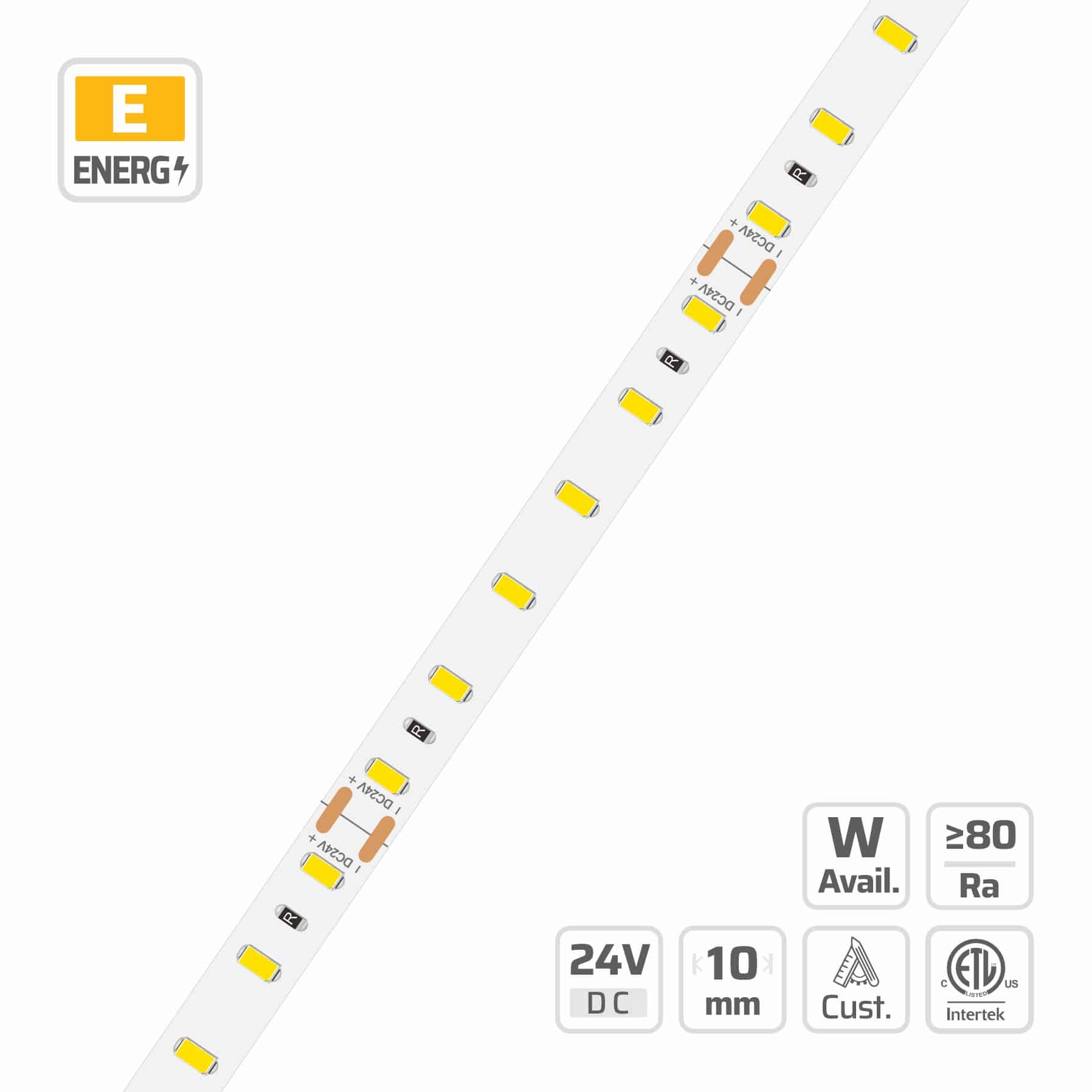10mm | 24V | 72LEDs | 83.3cut | #2304 | 5630 Classic LED Strip Light