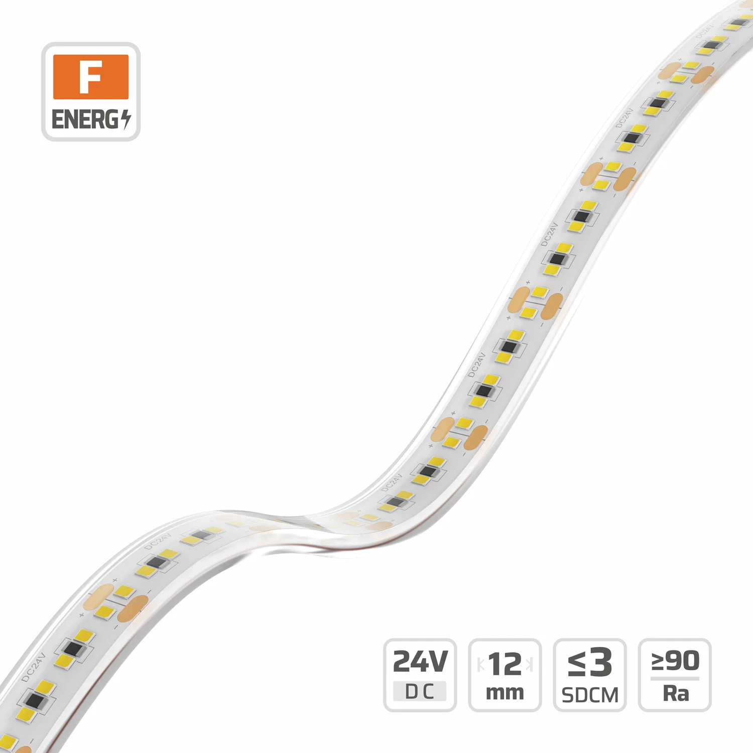 12mm | 24V | 240LEDs | 25mm/cut | #2783-PU | PU LED Light Strips