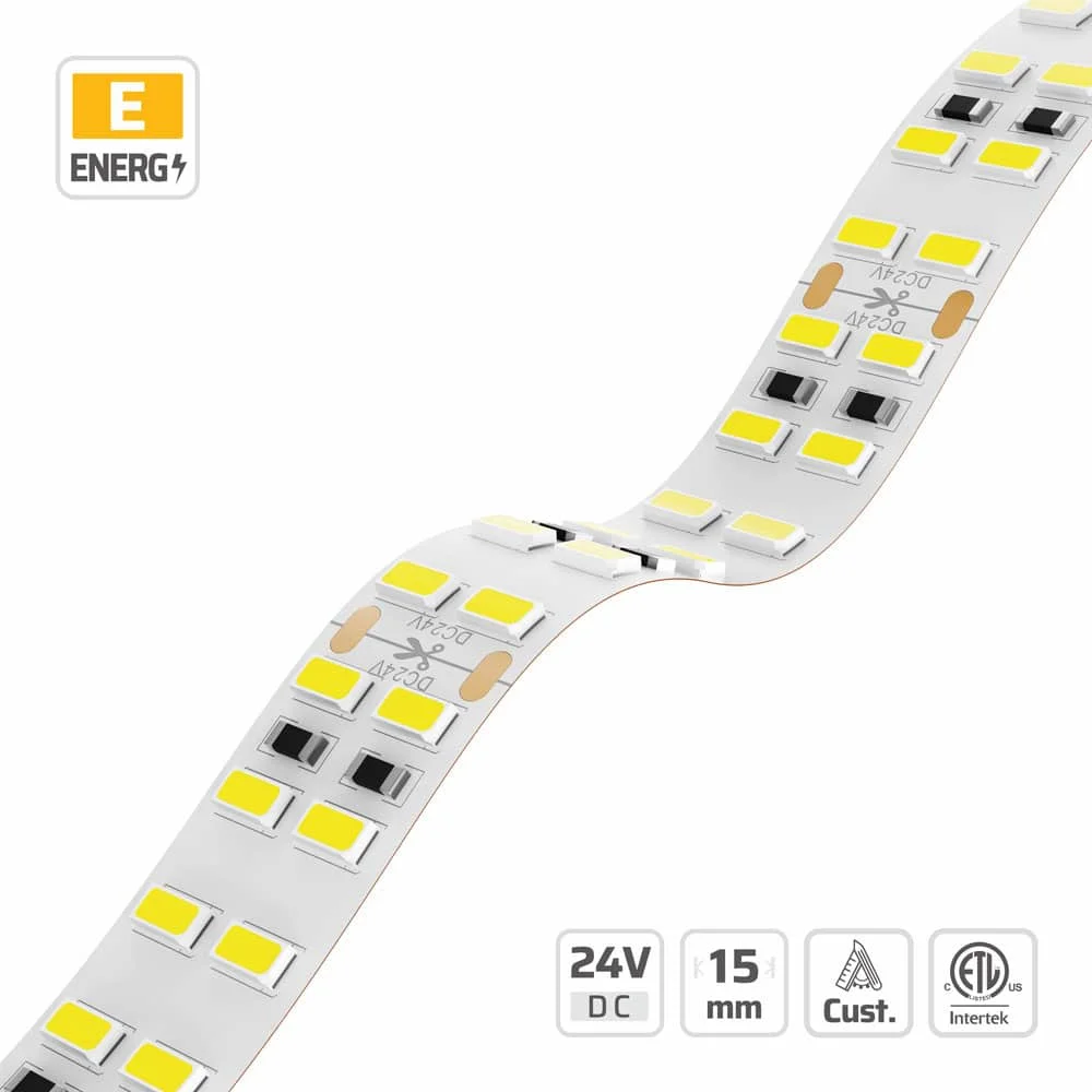 15mm | 24V | 240LEDs | 50cut | #2351 | 5630 High Lumen Classic Multi-Line LED Strip Light