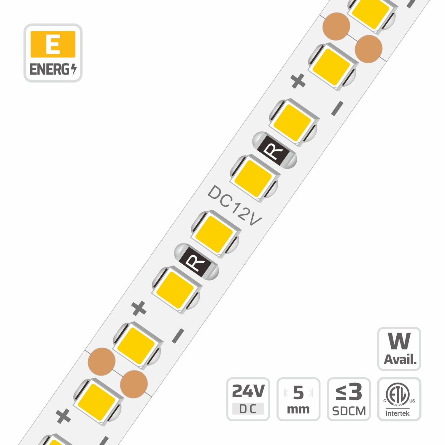 5mm | 24V | 240LEDs | 25cut | #2-6891 Ultra-Narrow LED Strip Light