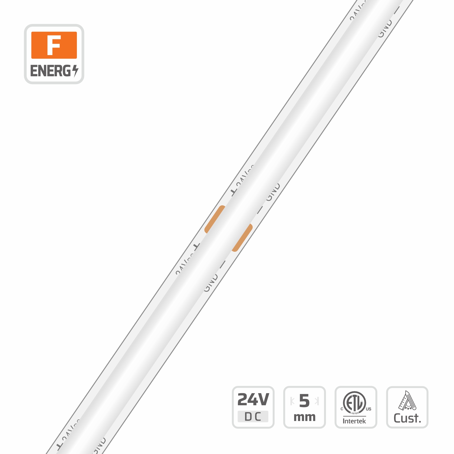 5mm | 24V | 33.33cut  | 420LEDs | #16416 | Ultra Narrow SOB Strip