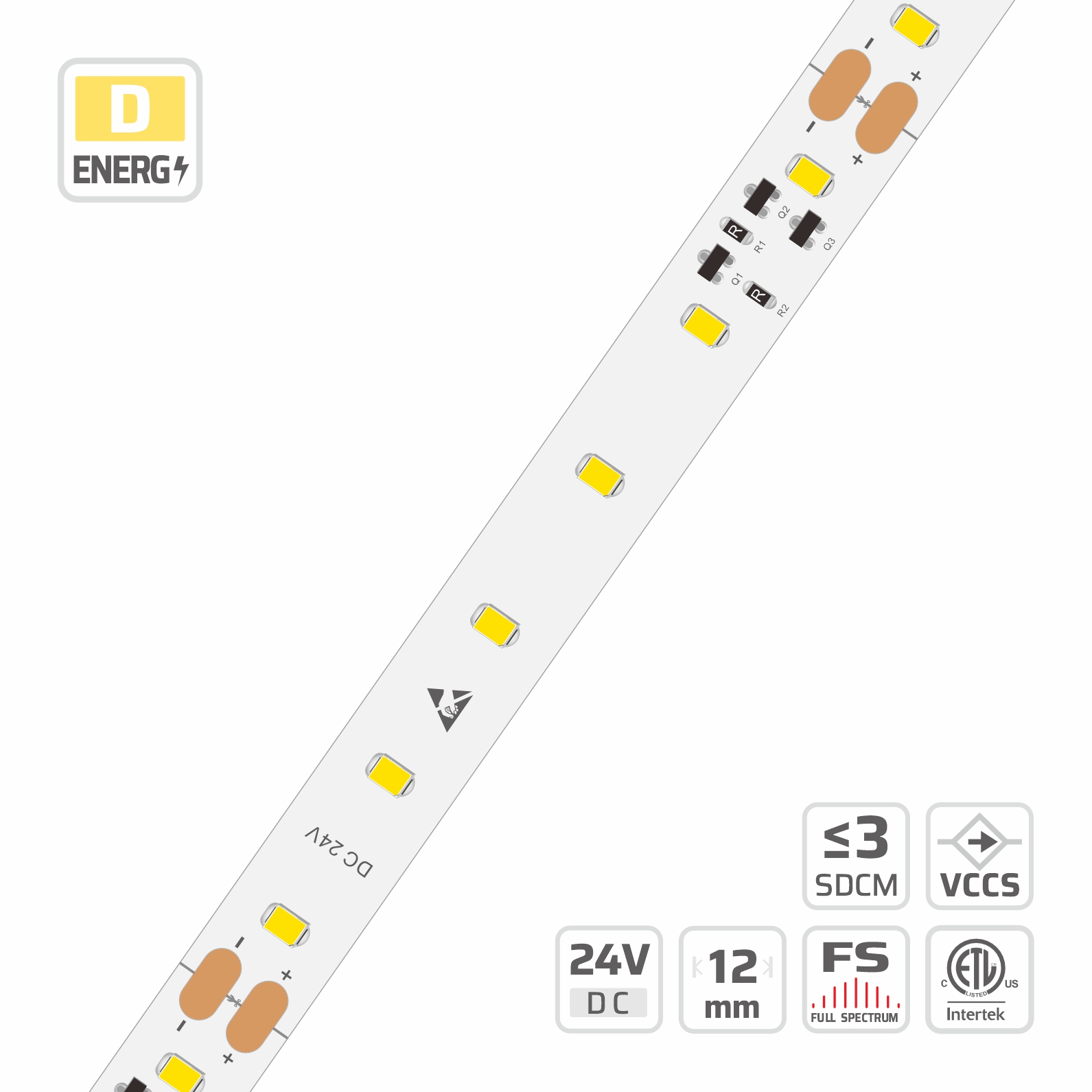 12mm | 24V | 60LEDs | 100cut | #4274 | 2835 Ultra-long LED strip light