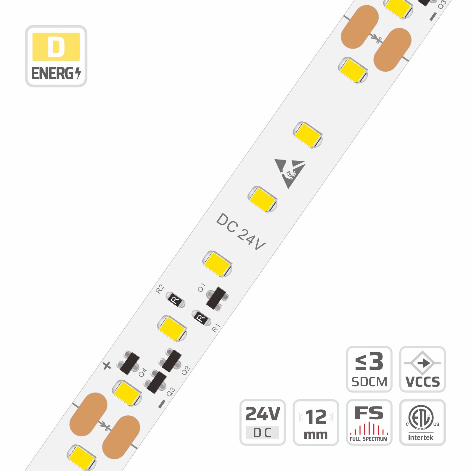 12mm | 24V | 84LEDs  | 71.4cut | #4439 | 2835 Ultra-long LED strip light
