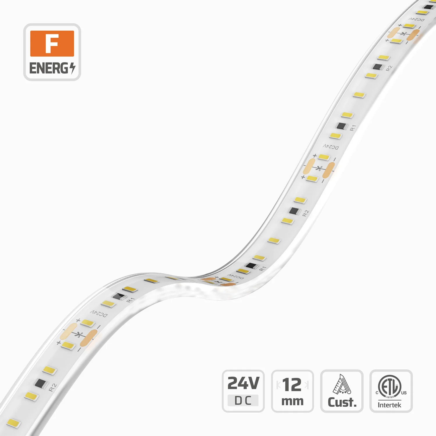 12mm | 24V | 140LEDs | 50cut | #4524-PU | 3014 Classic PU LED Strip Light