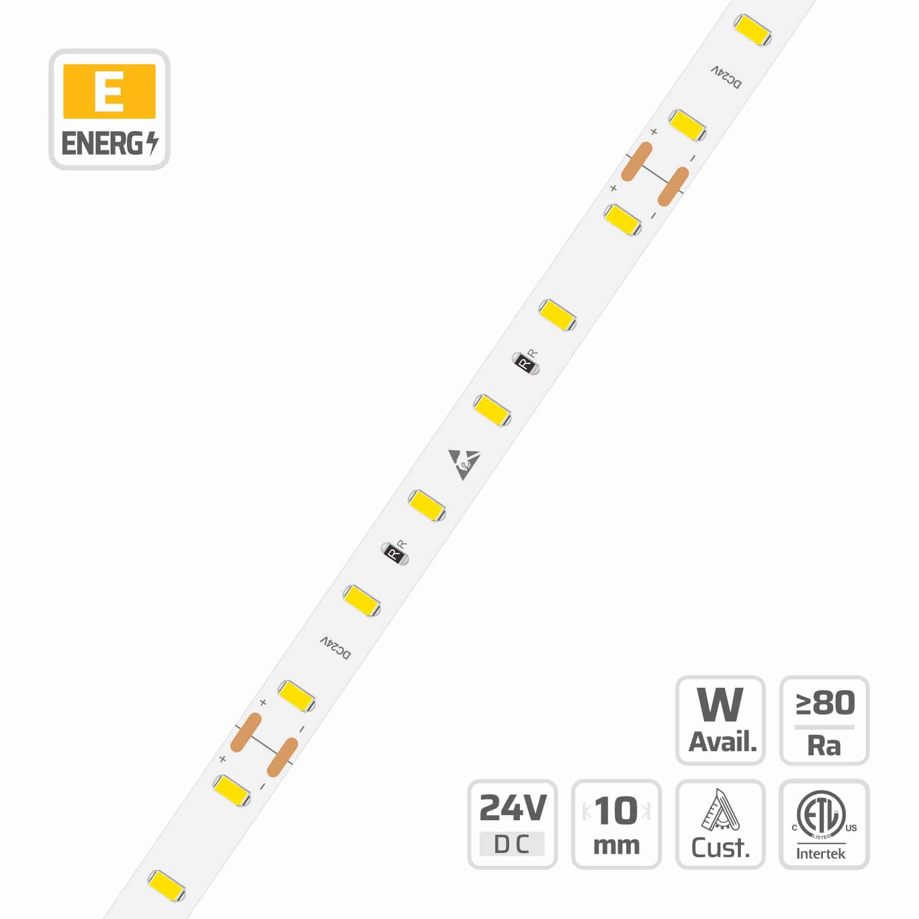 10mm | 24V | 60LEDs | 100cut | #3834 | 5630 Classic LED Strip Light