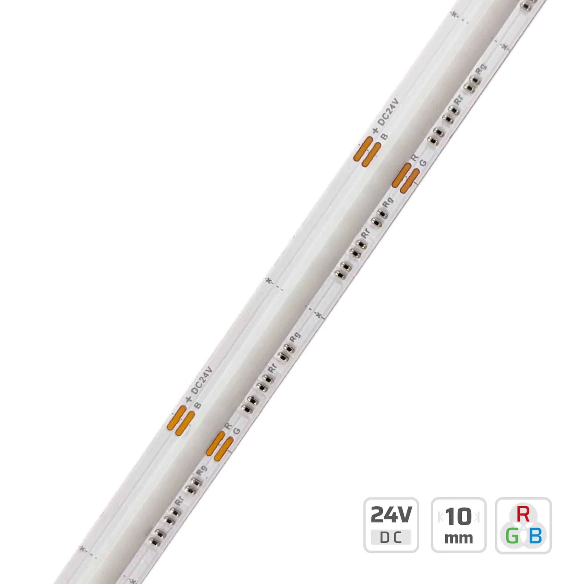 10mm | 24V | 22.82mm/cut | #8448 | RGB SOB LED Strip
