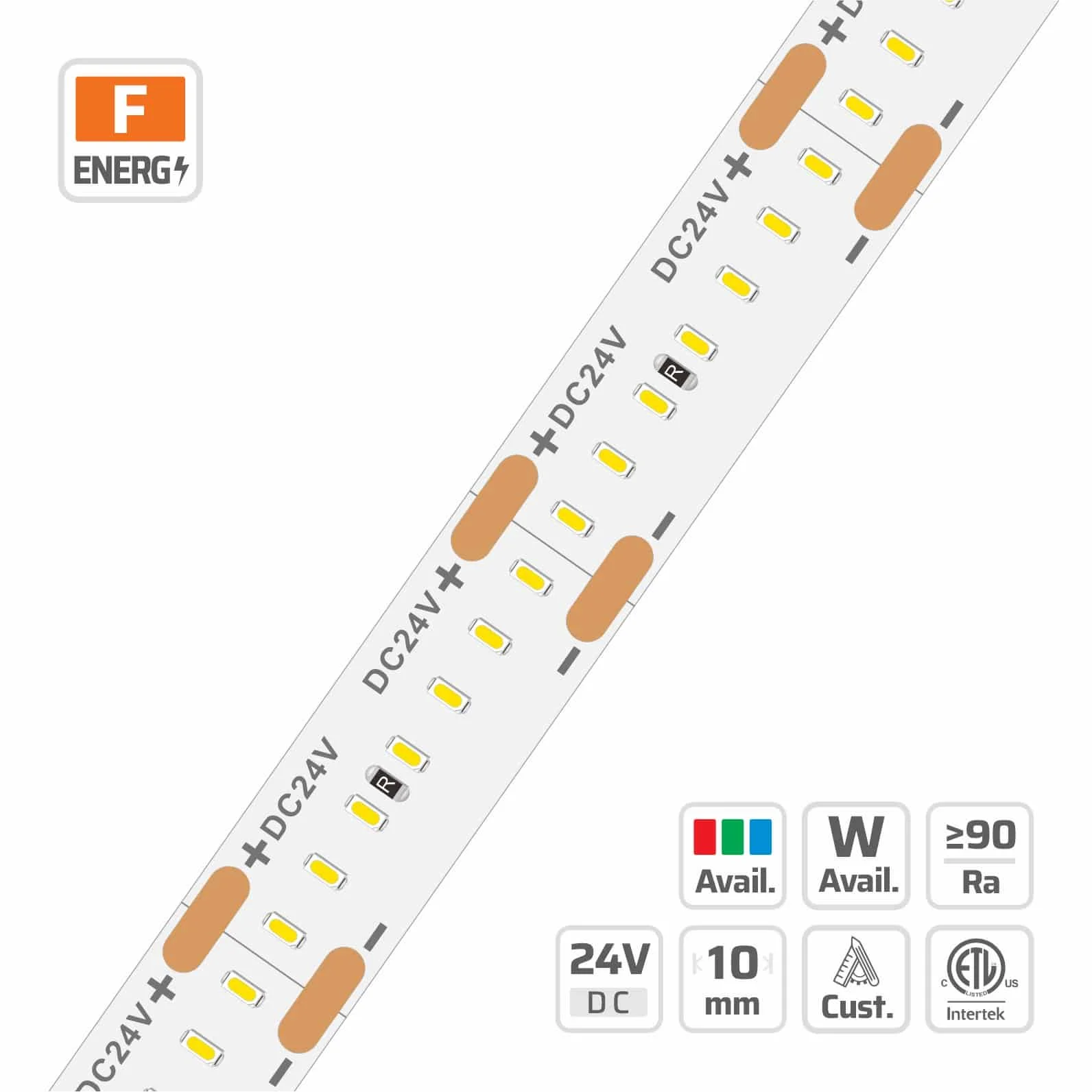 10mm | 24V | 280LEDs  | 25cut | #5991 | 2110 Ultra Density LED strip light