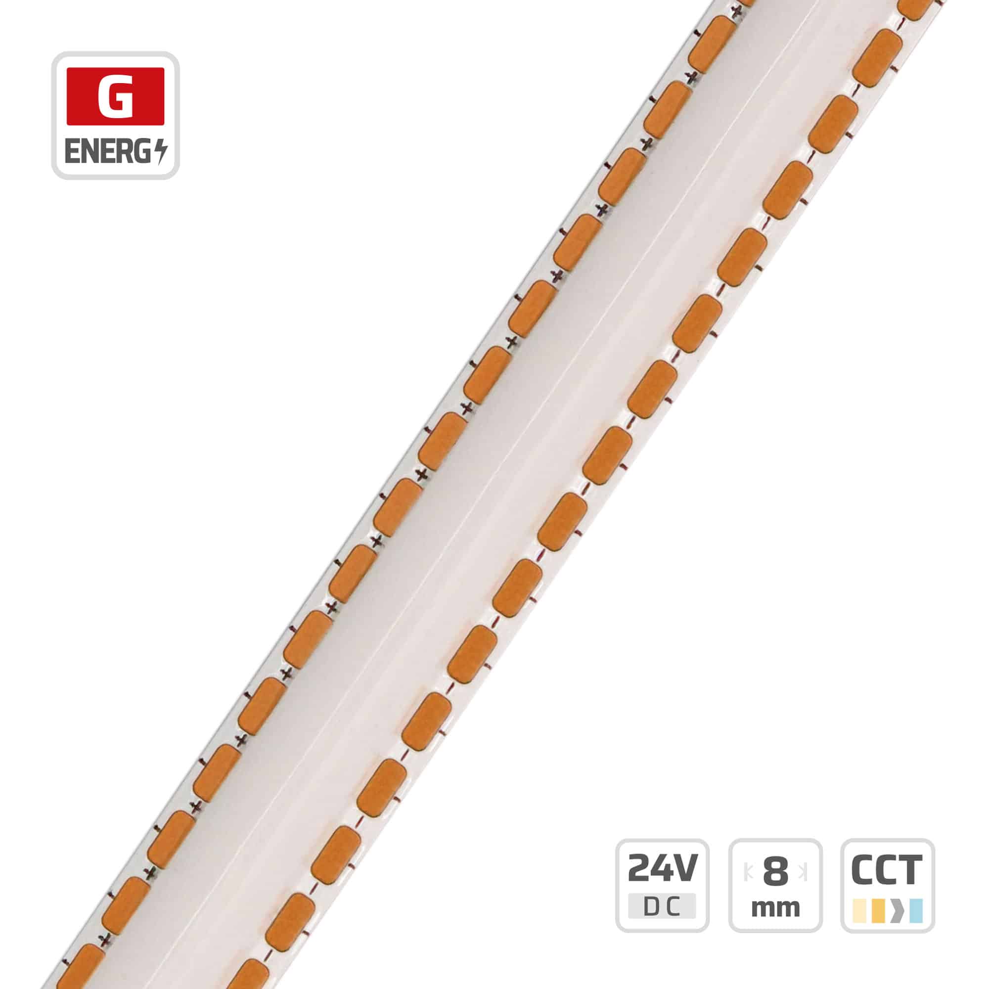 14159 · 24V · cuttable 3.3mm 14159 Micro-Cut SOB LED Strip Light | 8mm | 24V | 3.33cut | 300LEDs | #14159 — 24V, cuttable every 3.3mm, 8mm FPCB width, SOB LEDs, 300 LEDs/m