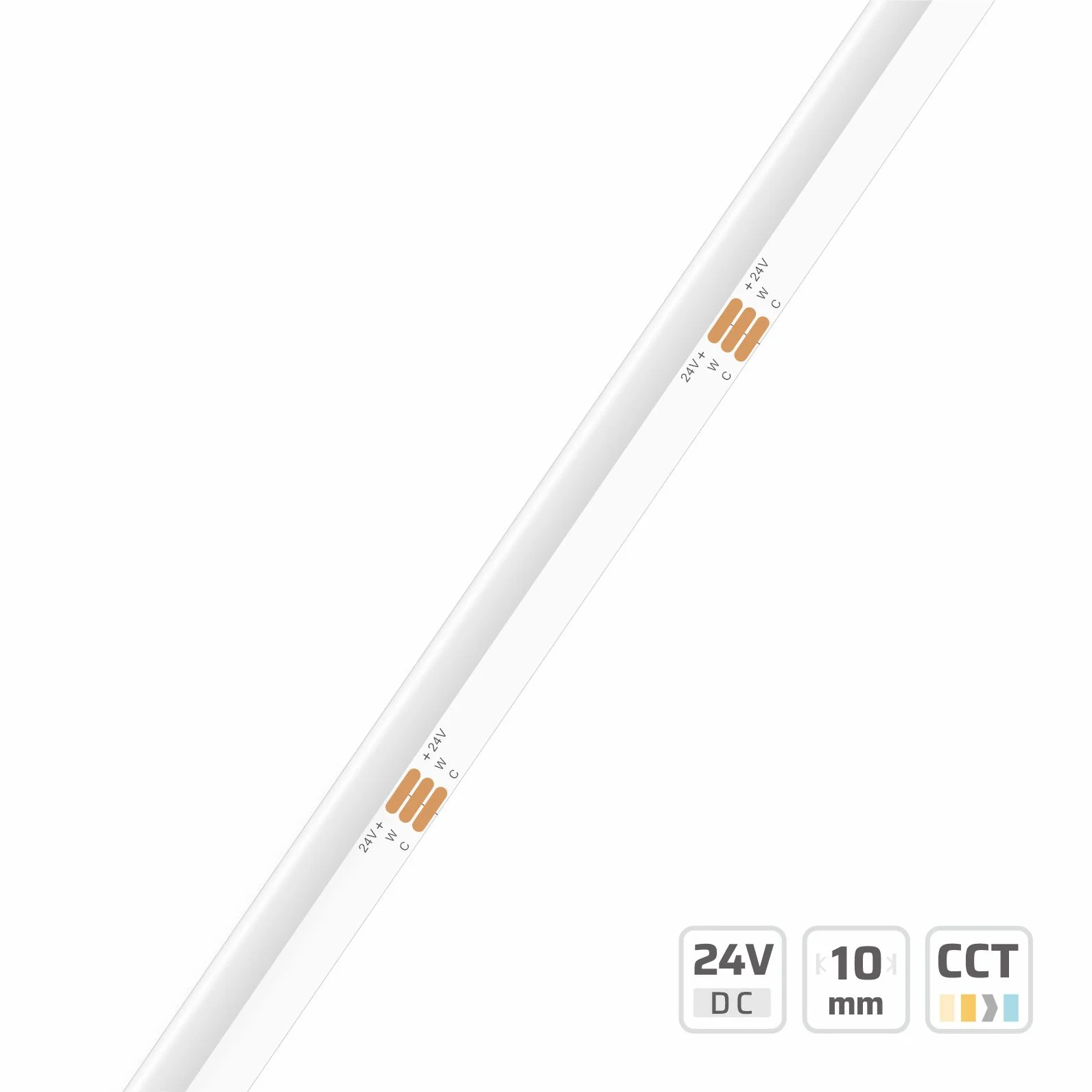 10mm | 24V | 560LEDs | 50mm/cut | #6703 | COB LED strip light