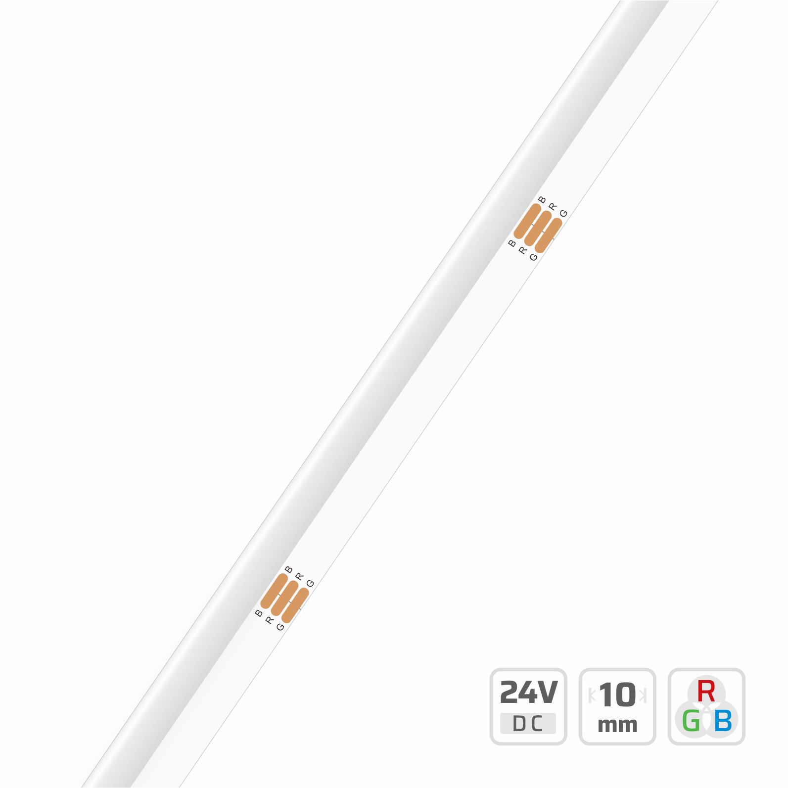 10mm | 24V | 840LEDs | 50mm/cut | #6704 | COB LED strip light