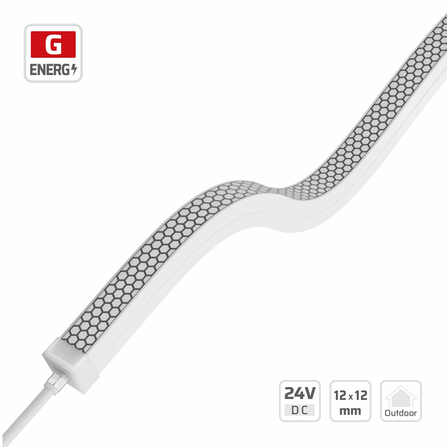 10419-GF 8mm | 24V | 128LEDs | 62.5mm/cut | #10419-GF | 12*12mm Glare-free Neon Lights 128LEDs/m — 24V, cuttable every 62.5mm, 8mm FPCB width, 2835 LEDs, 128 LEDs/m