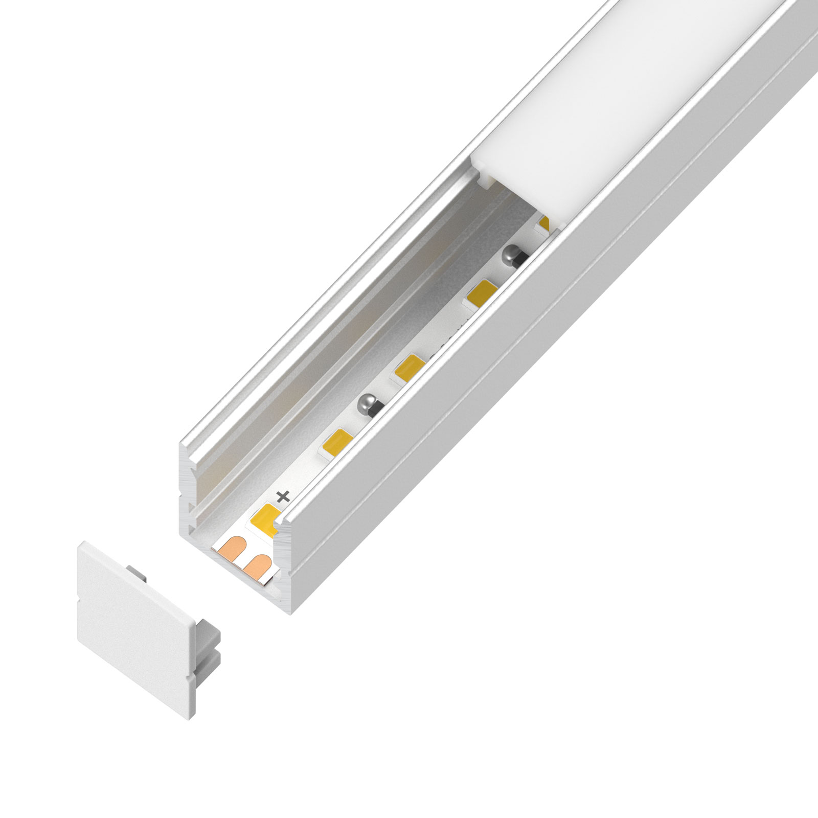 DL-1013 Surface Mount LED Channel — 24V, cuttable every 25mm, 6mm FPCB width, 2835 LEDs, 120 LEDs/m
